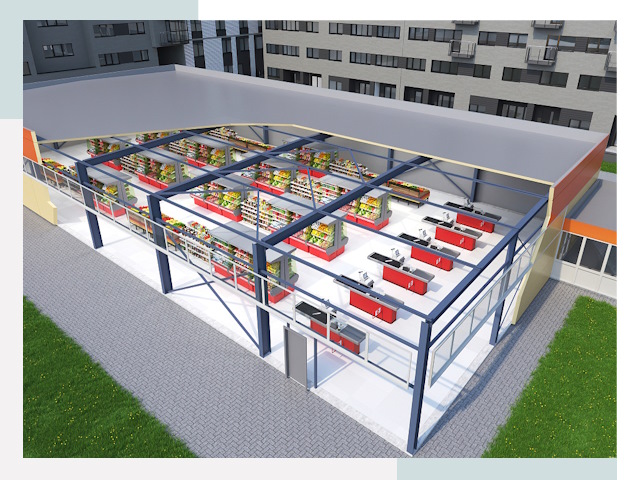 Строительство магазинов в Великий Устюг от 611 руб. за м²