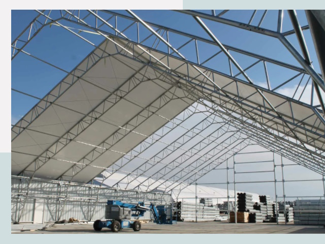 Каркасно-тентовые сооружения от СтальСтрой-Влс по цене 611 руб.