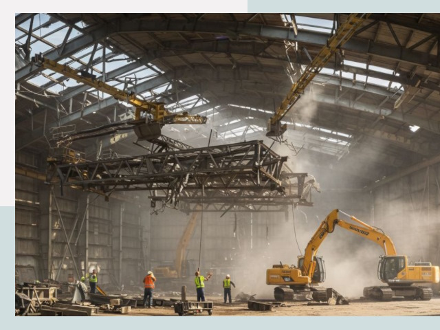 Демонтаж ангаров в Великом Устюге от 611 руб. за м²